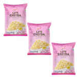 Charliee Lite Chivda 175gm Combi Pack of 3 - Authentic Indian Tea Snack | Perfect for Snacking Pleasure | Favorite Snack with No Preservatives | Taste the Rich of Indian Snacks (185g Each x 3N = 555g) Offer Pack