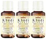 Khadi Herbal Sandalwood Essential Oil for Skin, Hair Growth, Bathing 45ml