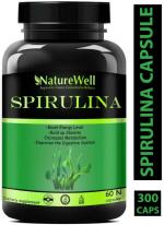 Naturewell Spirulina Powder Capsules, 60 Capsules Each (Pack Of 5)