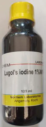 ISOCHEM LABORATORIES Lugol's iodine 1% W/V (125ML)