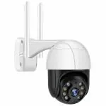 G.FIDEL Latest Smart CCTV Camera |Wireless Outdoor Security 360 1080P (Full Hd) | Night Vision | Up to 128 Gb Microsd Card Slot_(White)