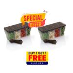 Netrowel Pack Of 2, 4 In 1 Or 4 Section Kitchen Storage Container For Food Storage.