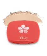 Olivia Compact Powder Creamy Maple 10g, Matte Finish Light Pressed Oil Free Powder, Shade 01