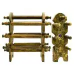 santarms Handcrafted Brown Wood Bangle Stand