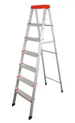 Parasnath EasyDay 6 Step Light Weight Mild Steel Ladder With Aluminium Steps Heavy Duty Folding Ladder Made in India (6 Step)