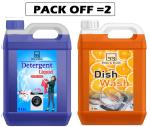 B&B BLISS & BLUSH 5LTR Dish And Toilet wash 5LTR Front Load Liquid with Kitchen Cleaner Dish And Toilet Cleaning Gel Orange