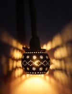 Coco Crafters Handmade Coconut Shell Hanging Decorative Lamp for Home / Office / Restarunts / Hotels