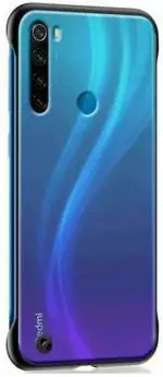 AmericHome Redmi note 8, Model M1908C3JH, M1908C3JG, M1908C3JI Black Rubber, Plastic Mobile Back Cover