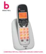 Beetel X70 Cordless Phone, 2.4GHz Frequency, 2 Way Speaker Phone, Ringer Volume, LED Notification for Ringer and Charging (X70)(White)