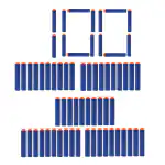 Toy Cloud 100 Pcs Soft Foam Darts Bullets for Nerf Dart Gun Refill Pack