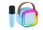 Itglobal MKS K12 Colorful Wireless Karaoke Mini Bluetooth Speaker with One Wireless Microphone - Blue