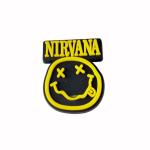 YellowCult Pack of 2 Shoe Charms for Clog Shoes, Wristband Charm, Shoe, Bracelet Decoration or Party Gifts [NIRVANA - Rock Band]