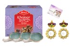 Rena Germany & Bikaji Aslee Bikaneri - Amalfi Oyster Shape Tray set x1 | Khajoor Burfi 250 Gm x1 | Premium Gift Holder