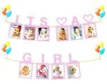 My Party Suppliers Pink Its a Baby Girl Picture Bunting Banner Garland, Photo Props Decorations