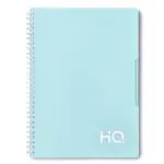 Navneet HQ| Single Subject Notebook - Mint Green with PP cover| Spiral Bound Notebook| Single Line Notebook| A5 Size - 14.8 cm x 21 cm| 160 Pages| Pack of 2
