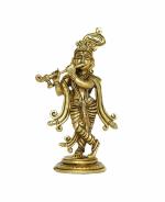 KALARAMBH Krishan God Idol Brass For Collectible Handicraft Art By KALARAMBH