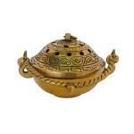 Kalarambh Ram Brass Kalash/Abhishek Lota/Water Pot for Pooja Puja Mandir Temple Collectible Handicraft Art, Yellow, 3.4 x 3.5 x 2.3 Inch (L x W x H)