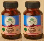 Organic India Sugar Balance Veg Capsule Ayurvedic Medicine (2 Packs, 60 Veg Capsule in Each Pack)