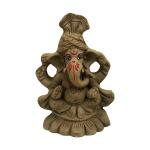 Shopmefast Multicolor Earthenware Ganpati Statue Small