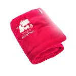 BUMTUM Super Soft New Born Baby Blanket | Wrapper Sheet For Baby Boys & Baby Girls | Lion Print, Lightweight | Super Comfortable (100cm x 80cm, Dark Pink)