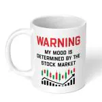 Akipi Warning My Mood Is Determined By The Stock Market | Crypto | Intraday Ceramic Coffee Mug
