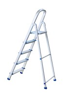 TNC 5 STEP LADDER ALUMINIUM SILVER PRI T-5 STEP LADDER-PRI-0010