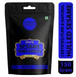 Urban Organics Fresh & Natural Hulled White Sesame Seeds | White Til | Safed Till | Whole - 150g
