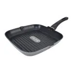 Onions Non Stick Square Grill Fry pan, Dai- 24 CM Black, 1 Pc