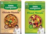 Tata Sampann | Chaat Masala + Chole Masala| 100 Gm Each | Pack of 2 | 200 Gm + Spices Sprinkler