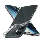 Fashionury Shockproof Back Cover Case for OnePlus Nord CE 3 Lite 5G | Raised Bumps for Camera & Screen Protection | Ultra Clear Soft Silicone Back Cover Case for OnePlus Nord CE 3 Lite (Transparent)