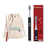 Purexa Sonic Sleek Toothbrush | Electric Toothbrush With 1 Year Warranty | AAA Powered, 180 Days Battery Toothbrush | Premium copper tongue cleaner with ergonomic handle 100% natural copper tongue scraper for Improved oral health, fresher breath