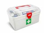 TREND Portable Double Layers Medicine Cabinet First Aid Kit Medical Box Household Plastic Box