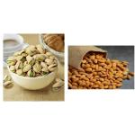 AKSHAR DRY FRUITS Pistachios-200GM -Almonds / Badam-400GM