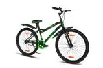 GANG CATCHER UG Non-Suspension V-Brake 24T (Frame : 14 Inches) Single Speed Mountain Cycle (Black, Pantone Green)