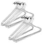 ROCKFIELD Strong Durable Steel Cloth Hanger Pack of 12 Pieces (12) ,Stainless Steel