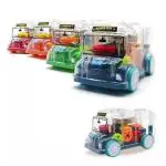 AMAFLIP Plastic Gear Concept Minibus Toy with Tinkling Sound and Lights for Kids (3 Months-10 Years)