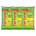 Fortune Plus Soyabean Oil, 1 LTR (Pack of 3)