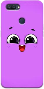 CustomEra Oppo A12 Multicolour Purple Face Design Polycarbonate Hard Case Back Cover