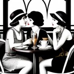 Love Creation A4 Size poster print for creative wall art- roaring-20s-coffee-shop-7830( Sticker)