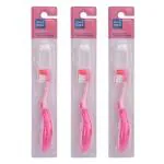 Mee Mee Extra Soft Baby Toothbrush - Gentle Cleaning for Tender Gums, BPA-Free, Easy Grip Handle (pack of 3)