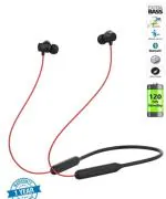 Jeevan Jyoti Agency Enacfire E60 Bullets Wireless Z Bass Edition Neckband headphone Bluetooth Headset (Reverb red, black, In the Ear)