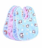 HytroMyk baby bib Super Soft Cotton Daily Use,Velcro bibs for baby appron (Multicolor-6 Pairs)