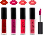 OUR BEAUTY Multicolor Kiss Proof Velvet Matte Liquid Lipstick 39, 16 Ml (Pack Of 4)