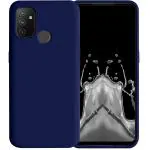 LIRAMARK Liquid Silicone Soft Back Cover Case for OnePlus Nord N100 5G / 1+Nord N100 (Midnight Blue)
