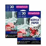 DRAWGUUD A6 White Acryclic Drawing Paper (Pack of 2)