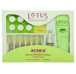Lotus Herbals Acnex Advanced Pimple and Acne Treatment Facial Kit Combination Anti Tea Tree Oil 10 x 10 x 5 cm