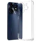 Fastship Rubber Back Cover for TECNO BG6 / Spark Go 2024 - Transparent