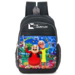 Le Corpus Motu Patlu 3D Print 25 L School Bag Suitable for 3 to 6 years kids Nursery, LKG, UKG and 1st Std Boys and Girls, Lightweight Backpack, Length-16Inches (Grey)