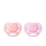 Philips Avent Pink Ultra Air Pacifier For Girl ,0-6 m, 2 pcs