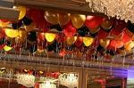 Grand Shop Red, Gold, Black Rubber Latex Balloons